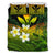 Kanaka Maoli (Hawaiian) Bedding Set, Polynesian Plumeria Banana Leaves Reggae - Polynesian Pride