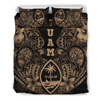 Polynesian Bedding Set - Guam Duvet Cover Sets - Beige Turtle Homeland - Polynesian Pride
