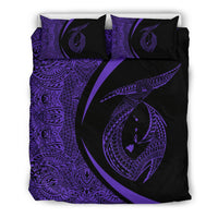 Hawaii Fish Hook Polynesian Bedding Set - Circle Style Purple Purple - Polynesian Pride