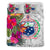 Samoa Bedding Set - Hibiscus Polynesian Pattern White Version - Polynesian Pride