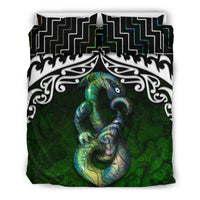 New Zealand Maori Manaia Poutama Bedding Set - Polynesian Pride