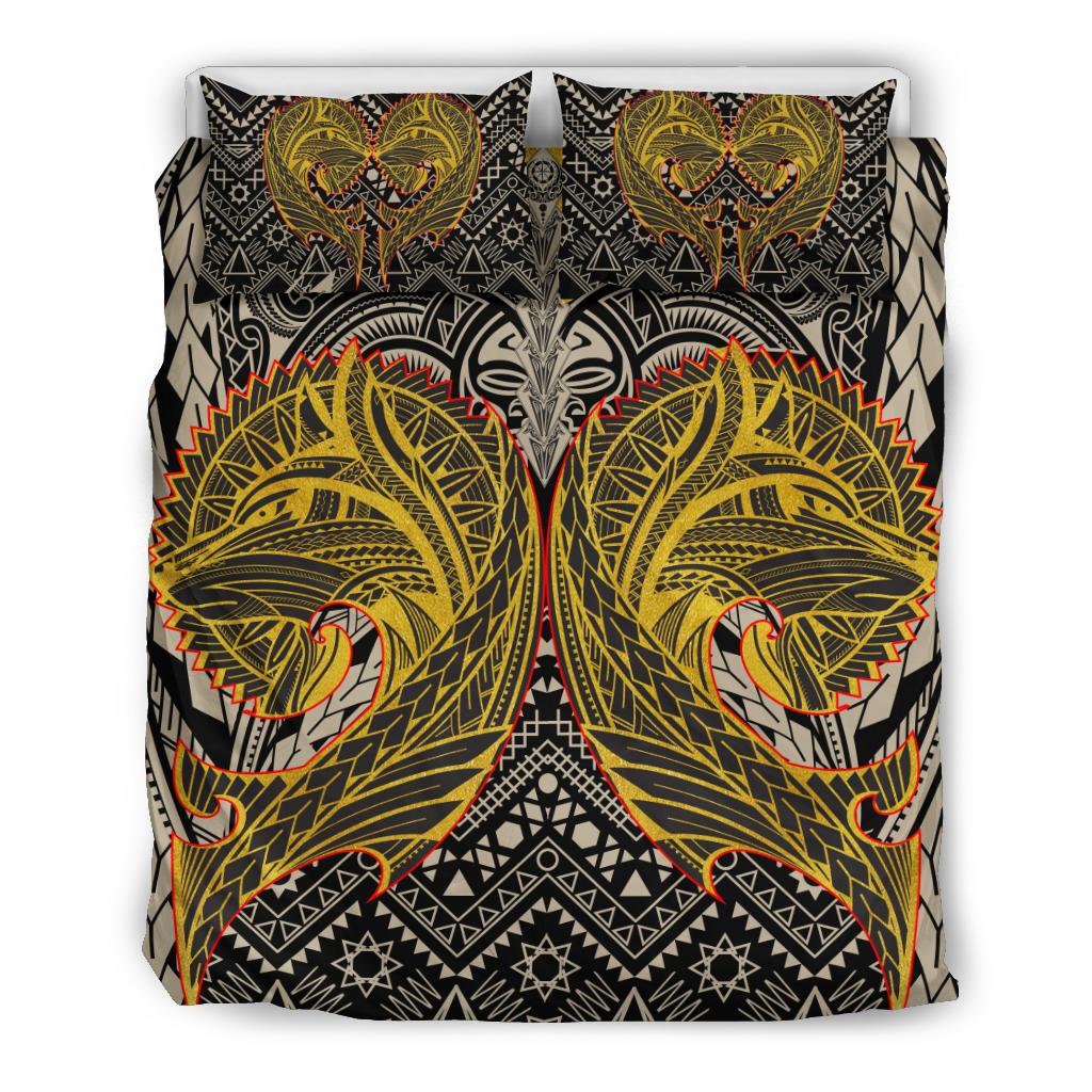 Polynesian Bedding Set - Wolf Polynesian Patterns - Polynesian Pride