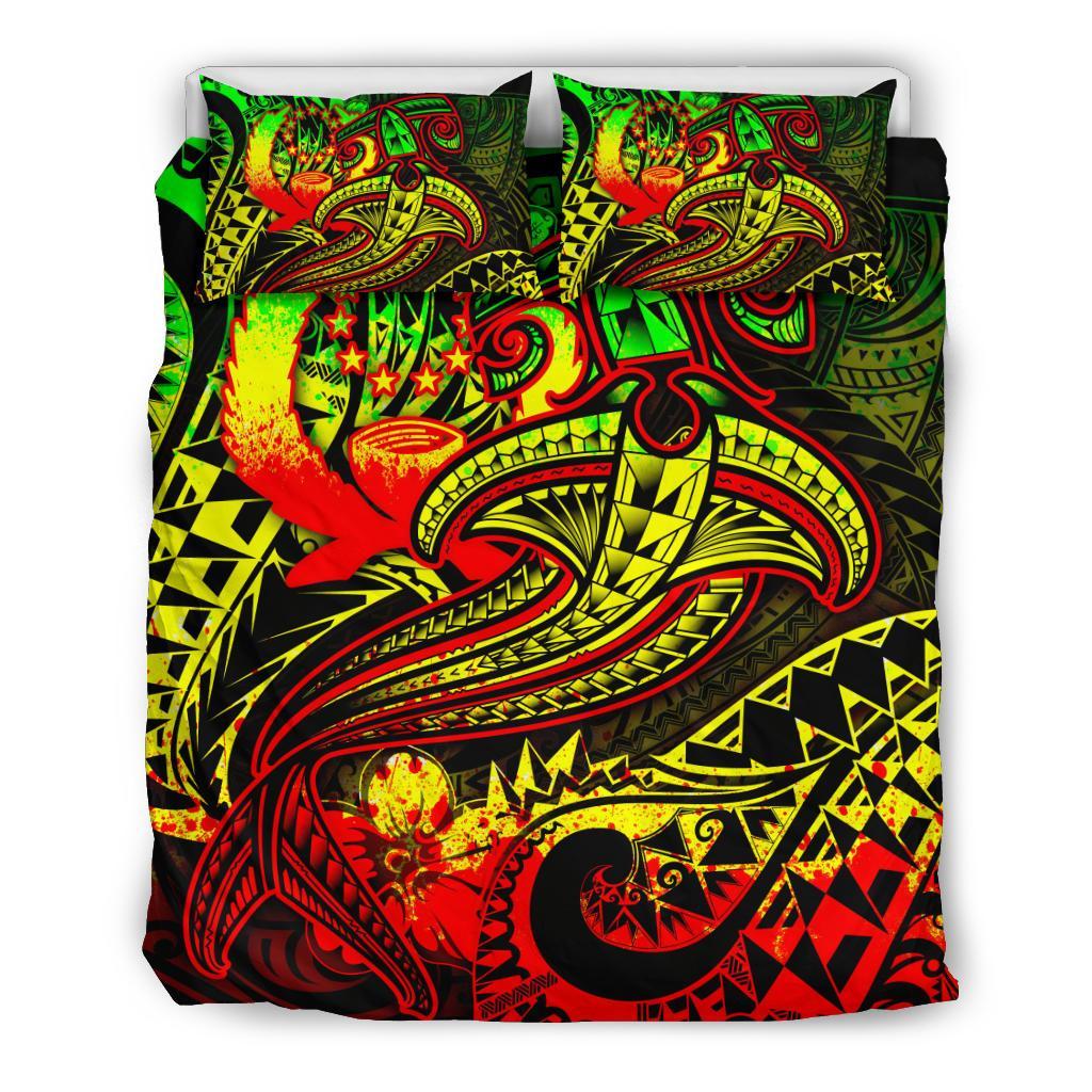 Pohnpei Bedding Set - Reggae Shark Polynesian Tattoo - Polynesian Pride