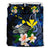 Polynesian Hawaii Bedding Set - Turtle With Plumeria Flowers - Polynesian Pride