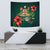 Fiji Polynesian Tapestry - Green Turtle Hibiscus One Style Small 60" x 51" Green - Polynesian Pride