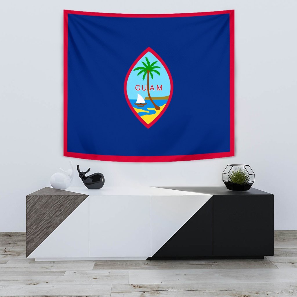 Guam Tapestry - Kanaka Maoli Flag Style - Polynesian Pride