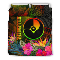 YAP Polynesian Personalised Bedding Set - Hibiscus and Banana Leaves - Polynesian Pride