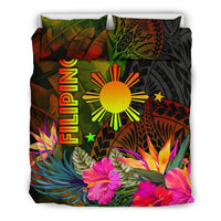The Philippines Polynesian Bedding Set - Hibiscus and Banana Leaves - Polynesian Pride