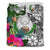 Pohnpei Bedding Set White - Turtle Plumeria Banana Leaf - Polynesian Pride