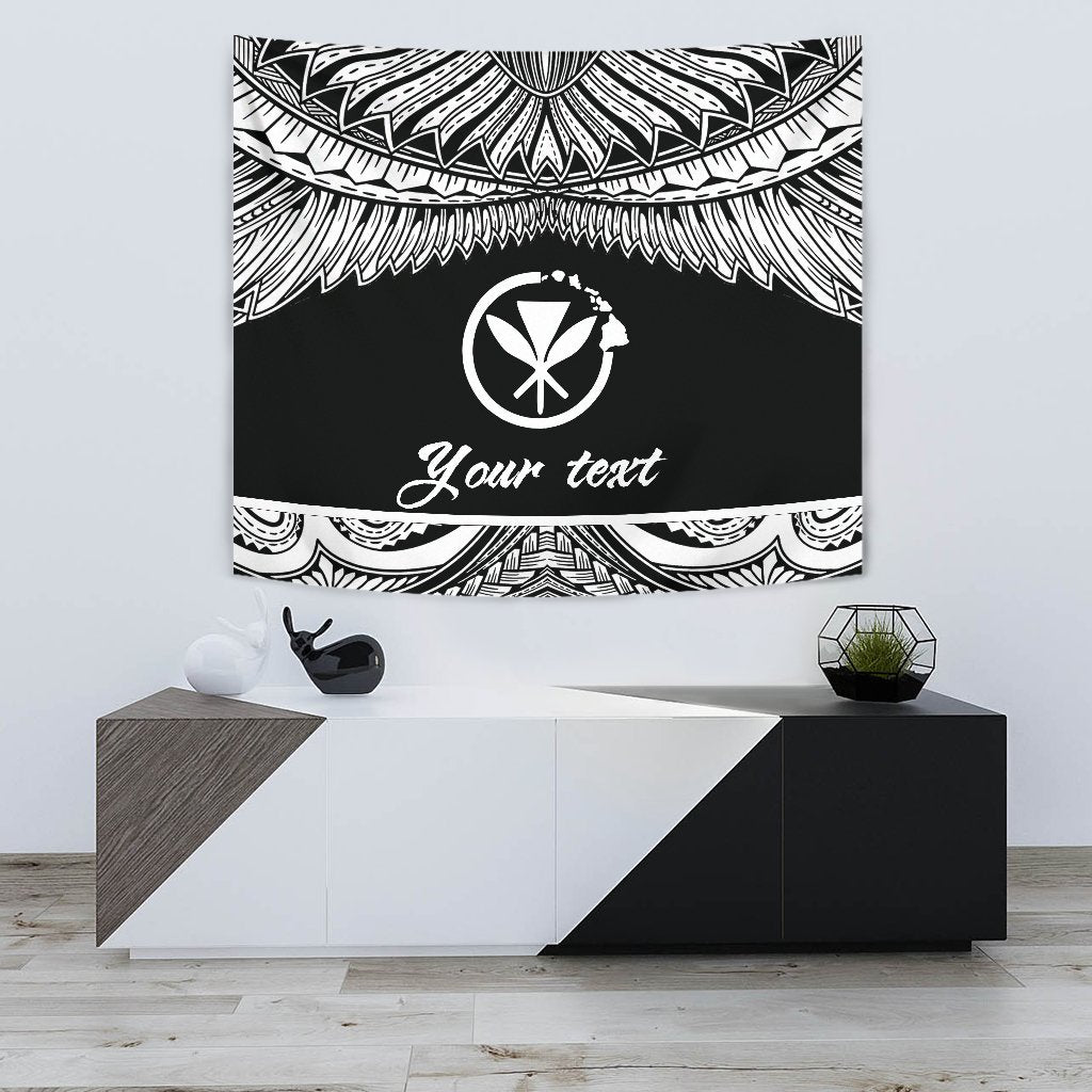 Hawaii Polynesian Custom Personalised Tapestry - Hawaii Pride White Version One Style White - Polynesian Pride