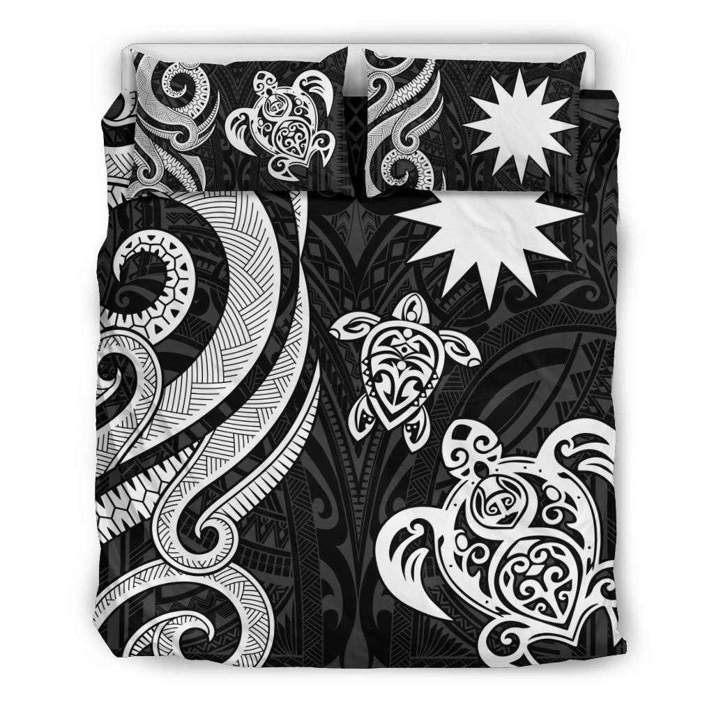 Nauru Bedding Set - White Tentacle Turtle - Polynesian Pride