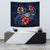 Vanuatu Polynesian Tapestry - Blue Turtle Hibiscus One Style Small 60" x 51" Blue - Polynesian Pride