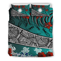 Marshall Islands Bedding Set - Lizard And Turtle Green - Polynesian Pride