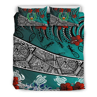 Pohnpei Bedding Set - Lizard And Turtle Green - Polynesian Pride