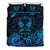 Maori Aotearoa Rugby Haka Bedding Set New Zealand Silver Fern - Blue - Polynesian Pride