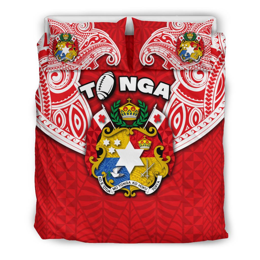 Tonga Rugby Bedding Sets Royal Style - Polynesian Pride