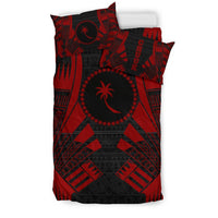 Chuuk States Duvet Cover Set - Red Tattoo Style - Polynesian Pride