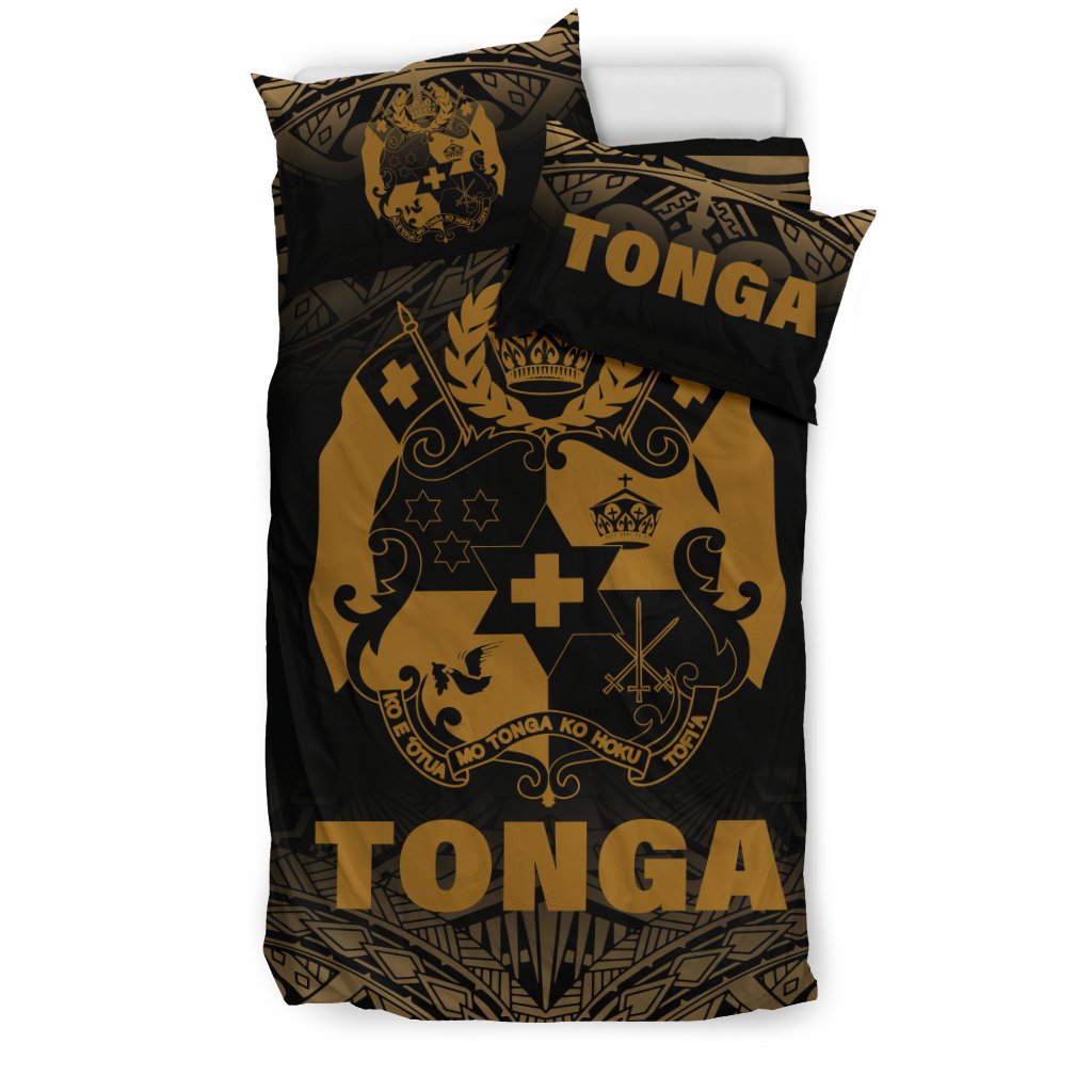 Tonga Duvet Cover Set - Gold Fog Style - Polynesian Pride