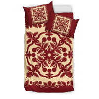 Hawaiian Palm Tree Quilt Vintage Bedding Set - Polynesian Pride