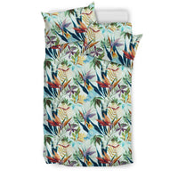 Hawaiian Seamless Tropical Flower Plant And Leaf Polynesian Bedding Set - Polynesian Pride