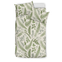 Hawaiian Tropical Leaves Green Pattern Polynesian Bedding Set - Polynesian Pride