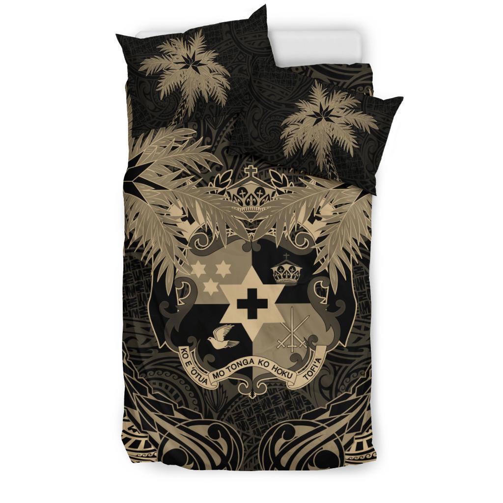 Tonga Duvet Cover Set - Tonga Coat Of Arms Coconut (Duvet Cover) - Polynesian Pride