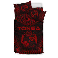 Tonga Polynesian Chief Duvet Cover Set - Red Version - Polynesian Pride
