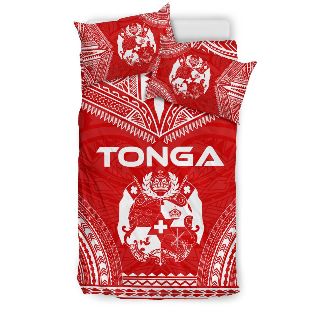 Tonga Flag Polynesian Chief Duvet Cover Set - Polynesian Pride
