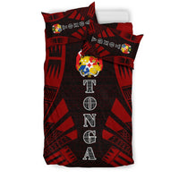 Tonga Duvet Cover Set - Polynesian Tattoo Red - Polynesian Pride