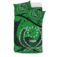 Pohnpei Duvet Cover Set - Pohnpei Flag Green - Polynesian Pride