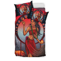 Polynesian Hawaii Duvet Cover Set Set - Pele Hawaiian Girl - Polynesian Pride