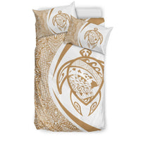 Hawaiian Map Turtle Polynesian Bedding Set - Circle Style - Polynesian Pride