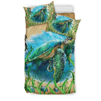 New Zealand Bedding Set Turtle Manaia Maori Vintage - Polynesian Pride