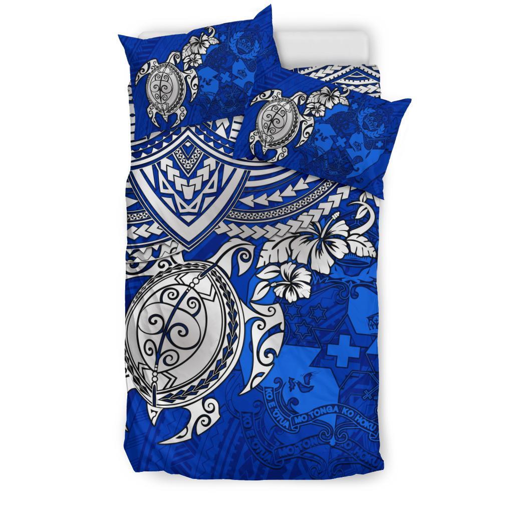 Tonga Polynesian Duvet Cover Set - Blue Turtle - Polynesian Pride