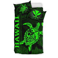 Polynesian Hawaii Duvet Cover Set - Turtle Hawaiian Green - Polynesian Pride