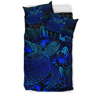 Polynesian Bedding Set - Tonga Duvet Cover Set Blue Color - Polynesian Pride