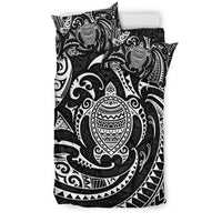Polynesian Bedding Set - Polynesian White Turtle Duvet Cover Set - Polynesian Pride