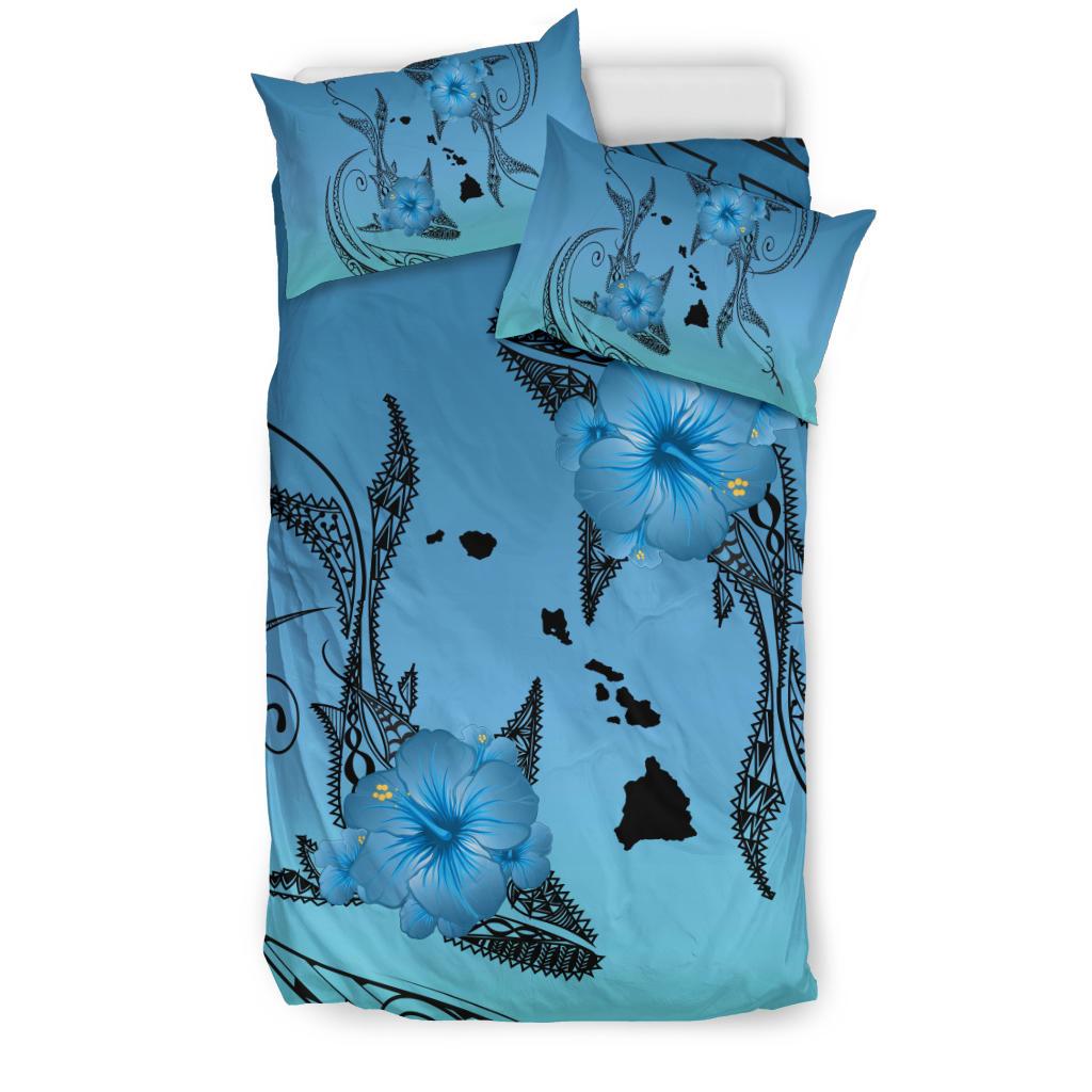Hawaii Whale Map Polynesian Bedding Set - Polynesian Pride