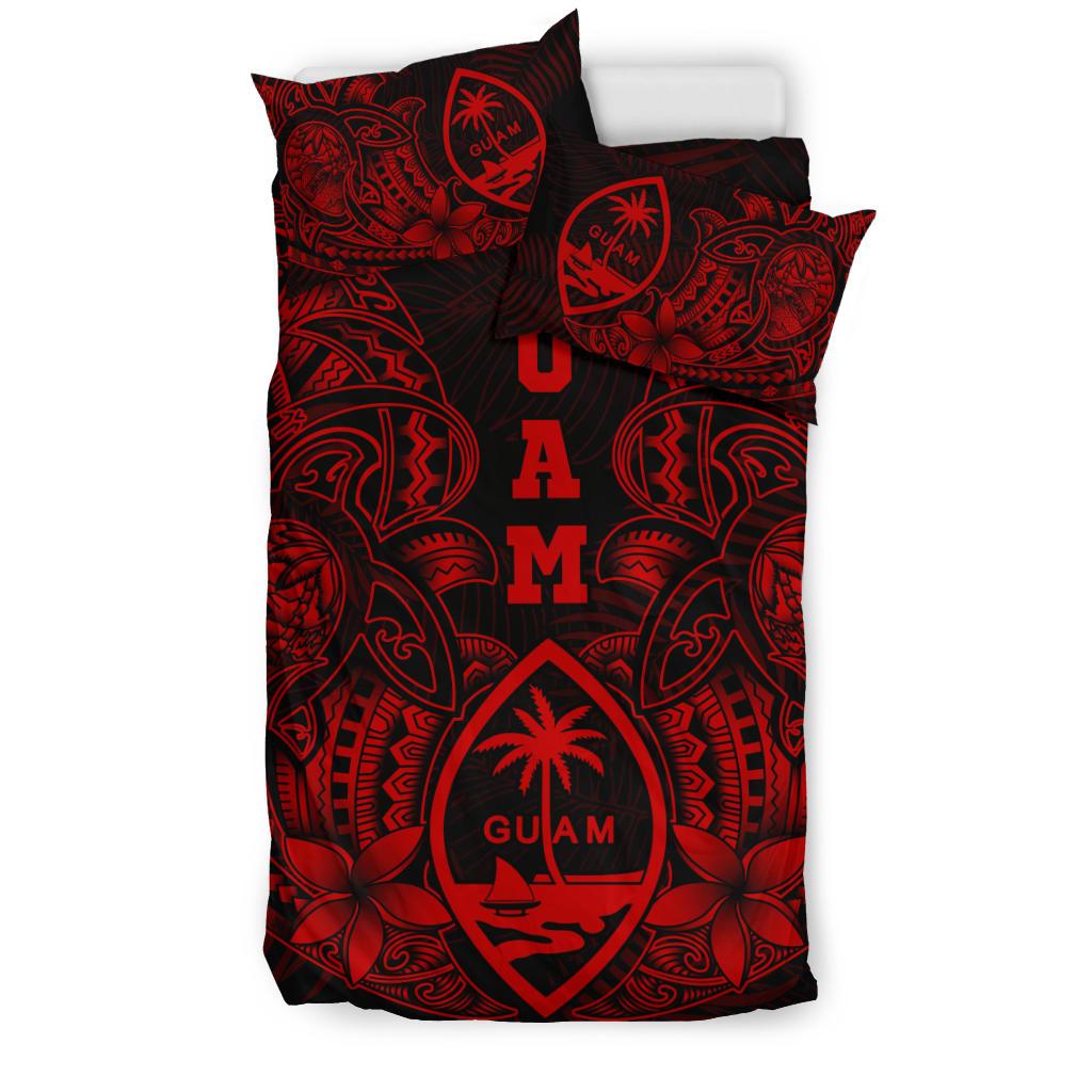 Polynesian Bedding Set - Guam Duvet Cover Sets - Red Turtle Homeland - Polynesian Pride