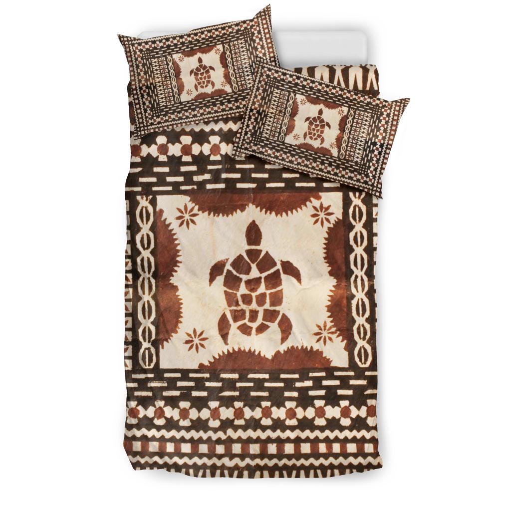Hawaii Bedding Set - Hawaii Pattern Simple Turtle Bedding Set - Yellow - Polynesian Pride