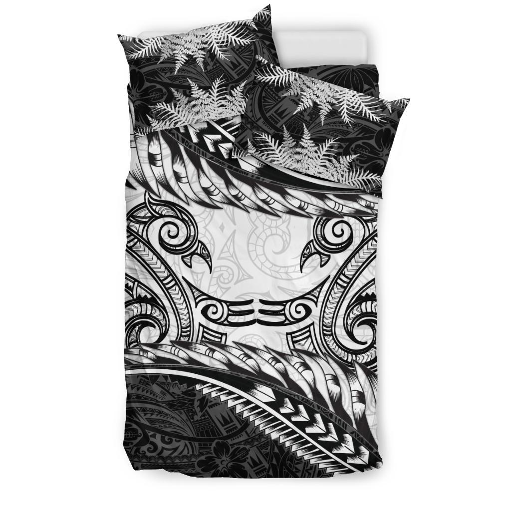 New Zealand Bedding Set Manaia Maori - Silver Fern Duvet Cover - Polynesian Pride