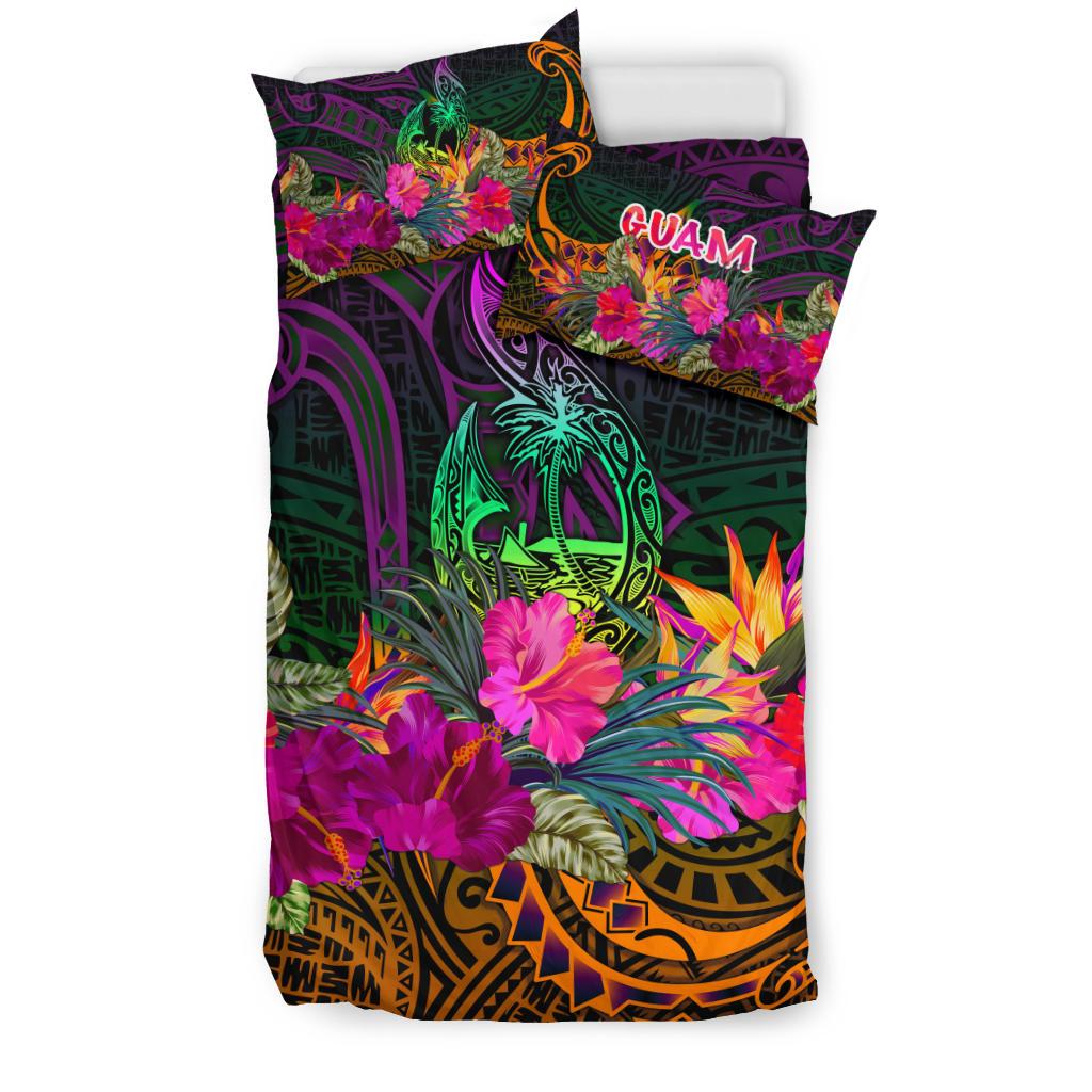 Guam Polynesian Bedding Set - Summer Hibiscus - Polynesian Pride