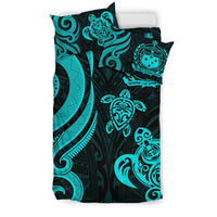 Samoa Polynesian Bedding Set - Turquoise Tentacle Turtle - Polynesian Pride