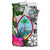 Guam Bedding Set White - Turtle Plumeria Banana Leaf - Polynesian Pride