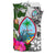 Guam Custom Personalised Bedding Set White - Turtle Plumeria Banana Leaf - Polynesian Pride