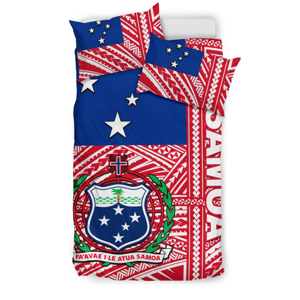 Samoa Flag Polynesian Bedding Set - Polynesian Pride