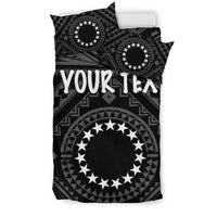 Cook Island Personalised Bedding Set - Seal With Polynesian Tattoo Style ( Black) - Polynesian Pride