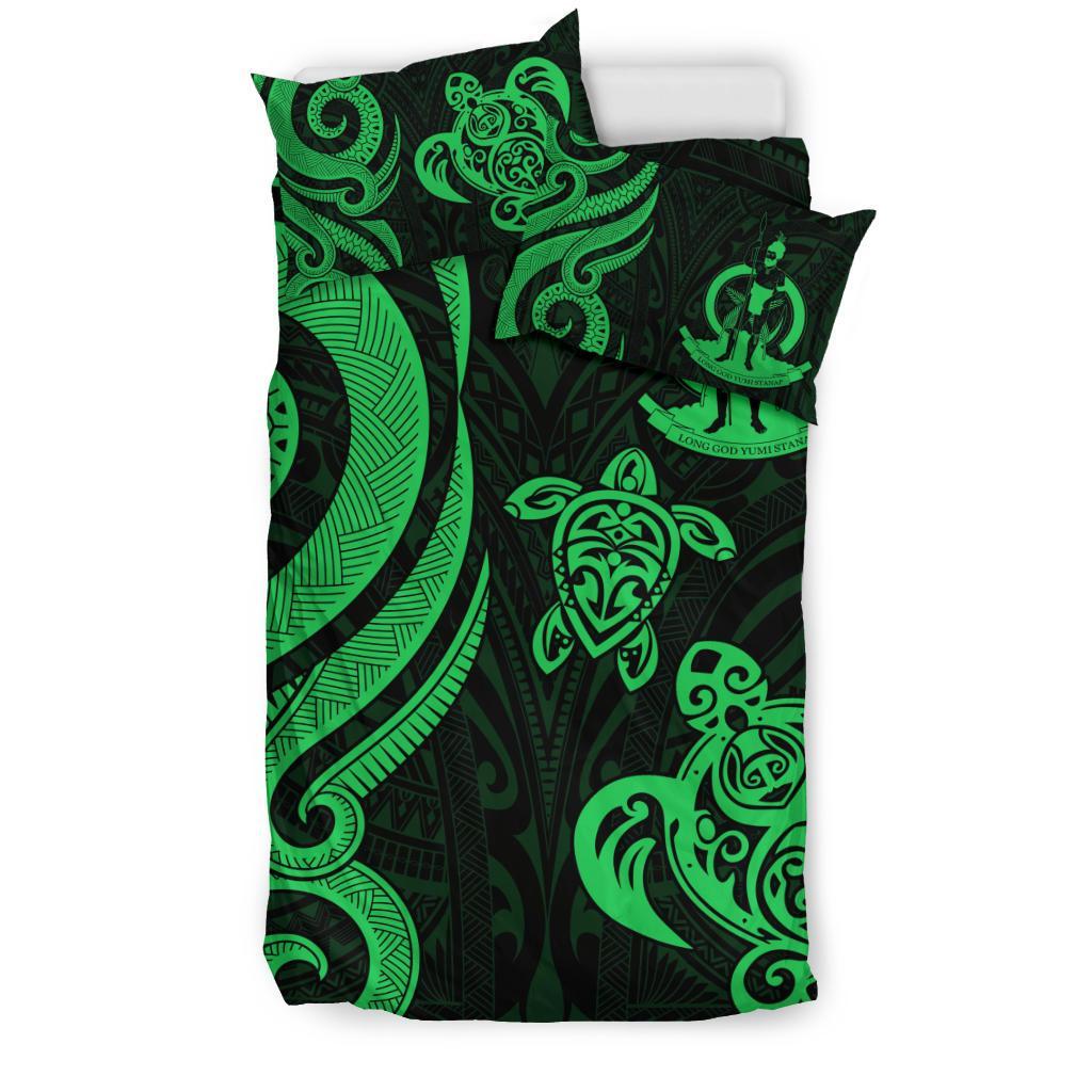 Vanuatu Bedding Set - Green Tentacle Turtle - Polynesian Pride