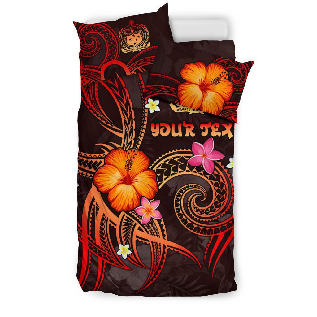 Polynesian Hawaii Personalised Bedding Set - Legend of Samoa (Red) - Polynesian Pride