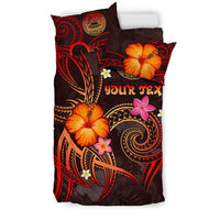 American Samoa Polynesian Personalised Bedding Set - Legend of American Samoa (Red) - Polynesian Pride
